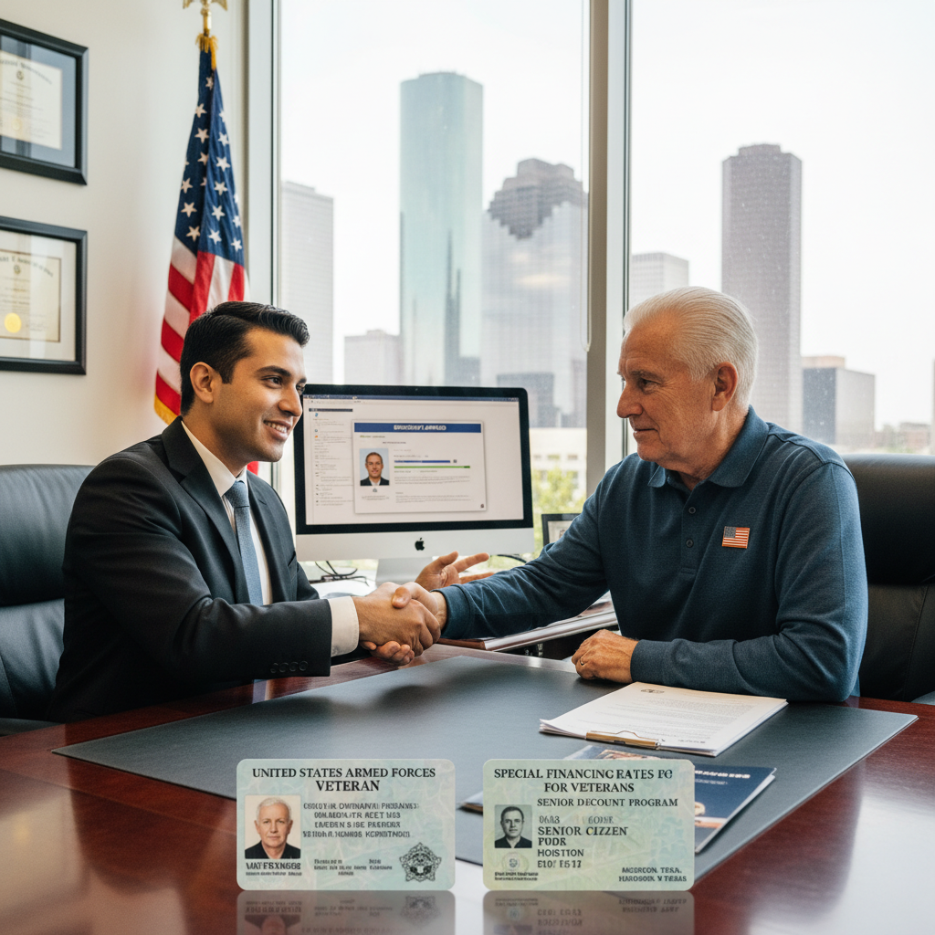 Senior & Military Discounts - Tell Projects Humble TX
