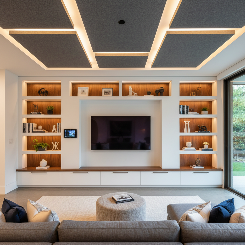 Family Room Entertainment Centers - Tell Projects Humble TX