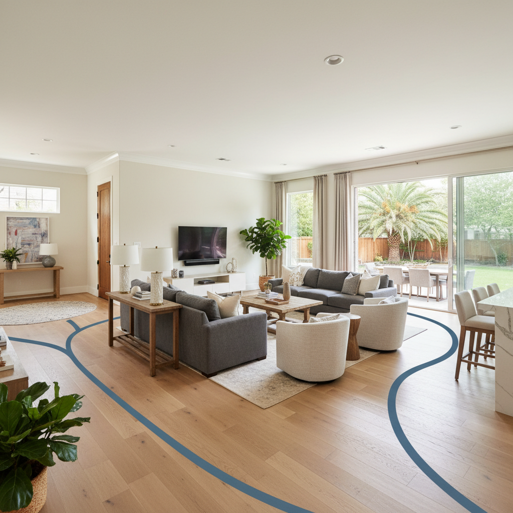 Furniture & Traffic Flow Planning - Tell Projects Humble TX