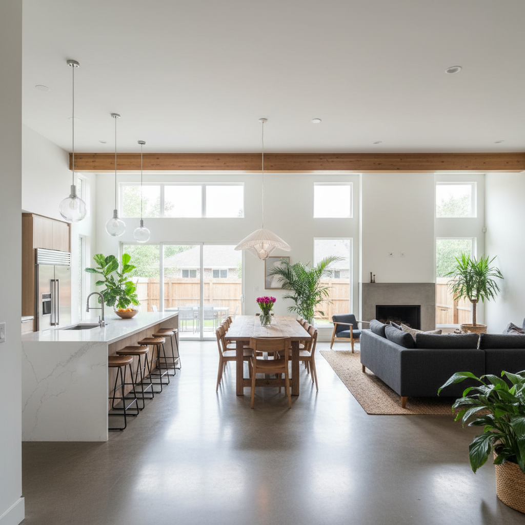 Open Concept Space Planning - Tell Projects Humble TX